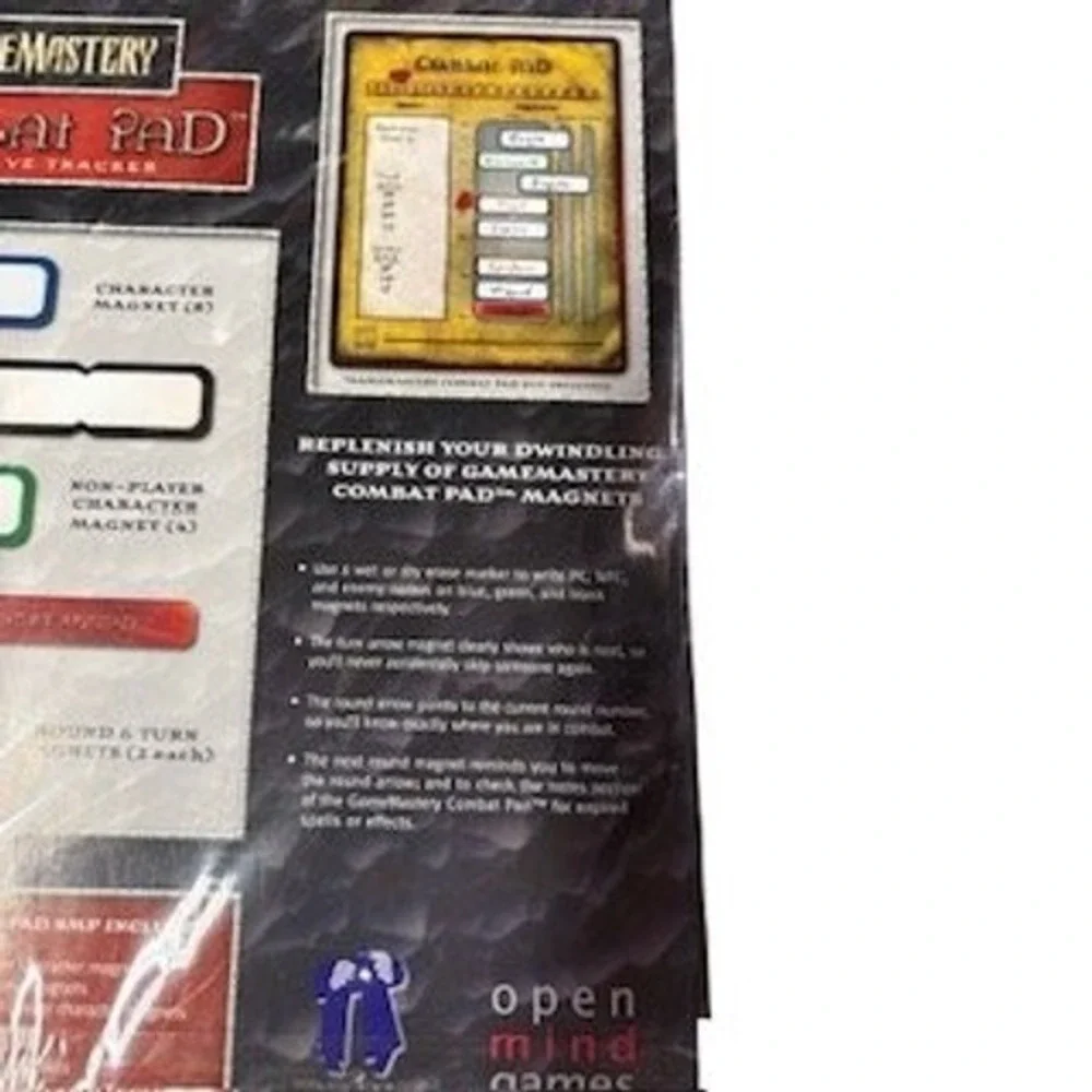 GameMastery Combat Pad Extra Magnet Pack Initiative Tracker RPG Paizo OMS1001